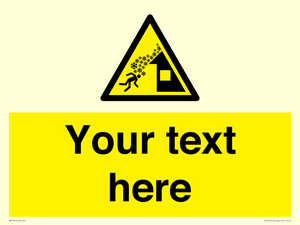 Custom warning roof avalanche